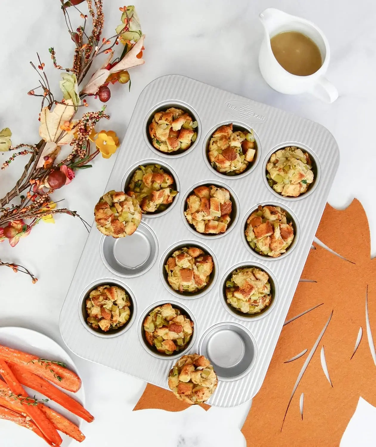 Muffin Pan 12-Well Set of 2 in Aluminized Steel Bakeware