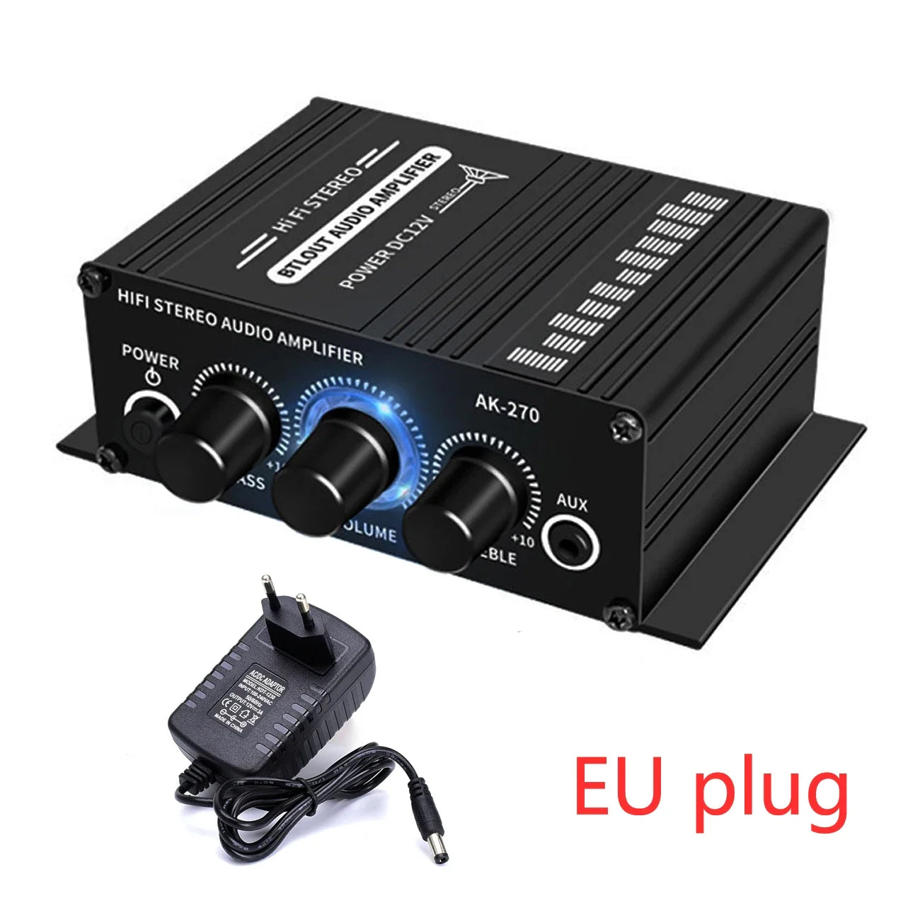 Woopker AK270 2 Channel Digital Audio Amplifier 20W Per Channel Car Home Karaoke