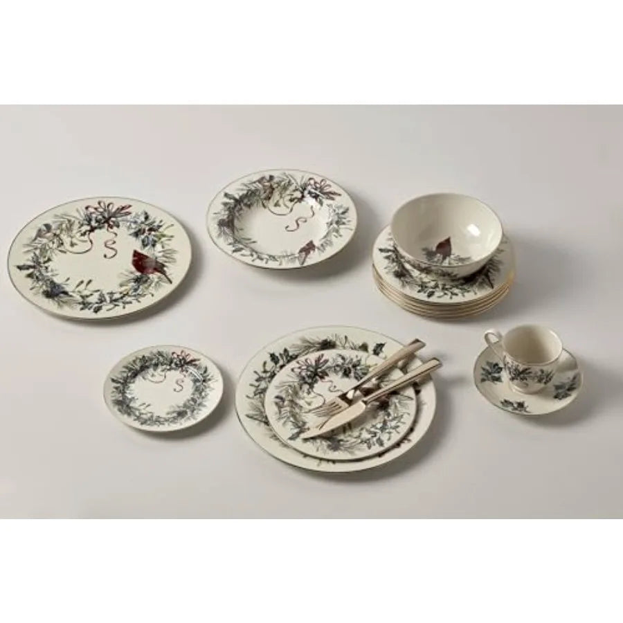 Winter Greetings 6-Piece Dinner Plate Set