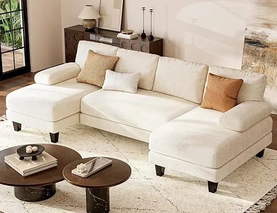 Txtin's U Shaped Sectional Sofa With Double Chaise