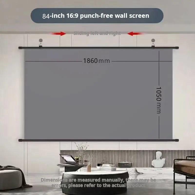 Xiaohui Anti Light Thick HD Projector Screen Wall Mount