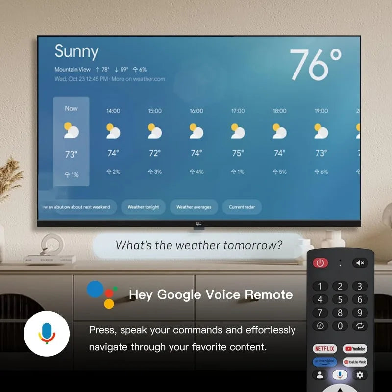 Smart Google TV Chromecast Built In HDR10 Dolby Audio Remote