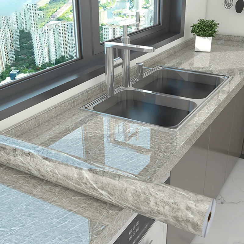 Marble Kitchen Self-Adhesive Waterproof Tile Sticker For Walls And Countertops