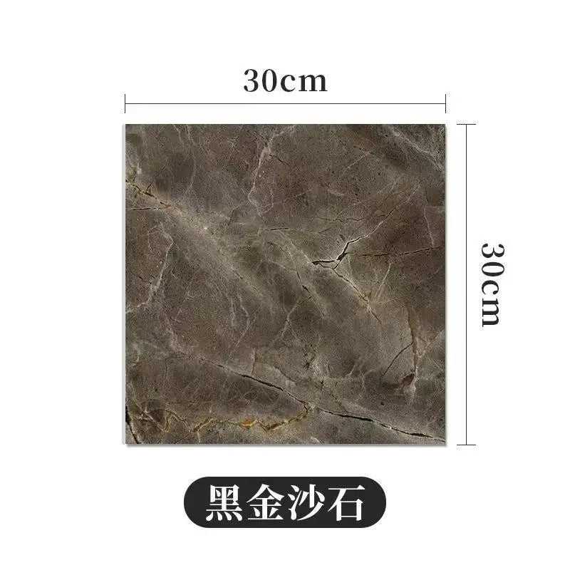 Simulated Thick Marble Tile Floor Sticker PVC Waterproof Wall Decor