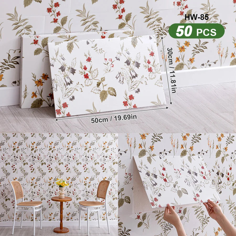 3D Self-Adhesive Peel And Stick Wall Tiles For Indoor Splashback