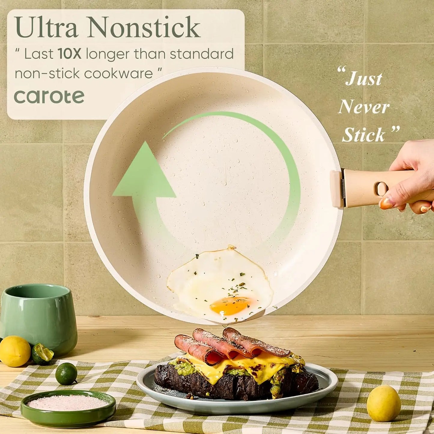 FCM 25 Piece Nonstick Cookware Set For Your Kitchen Essentials