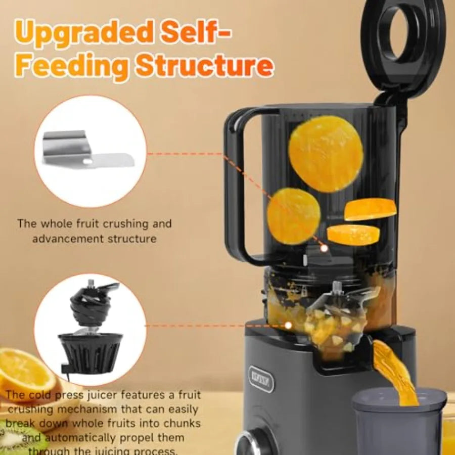 MDNG BPA Free Cold Press Slow Masticating Juicer