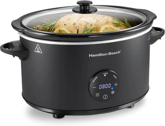 XMSJ Programmable Slow Cooker With Defrost Function And Countdown Timer