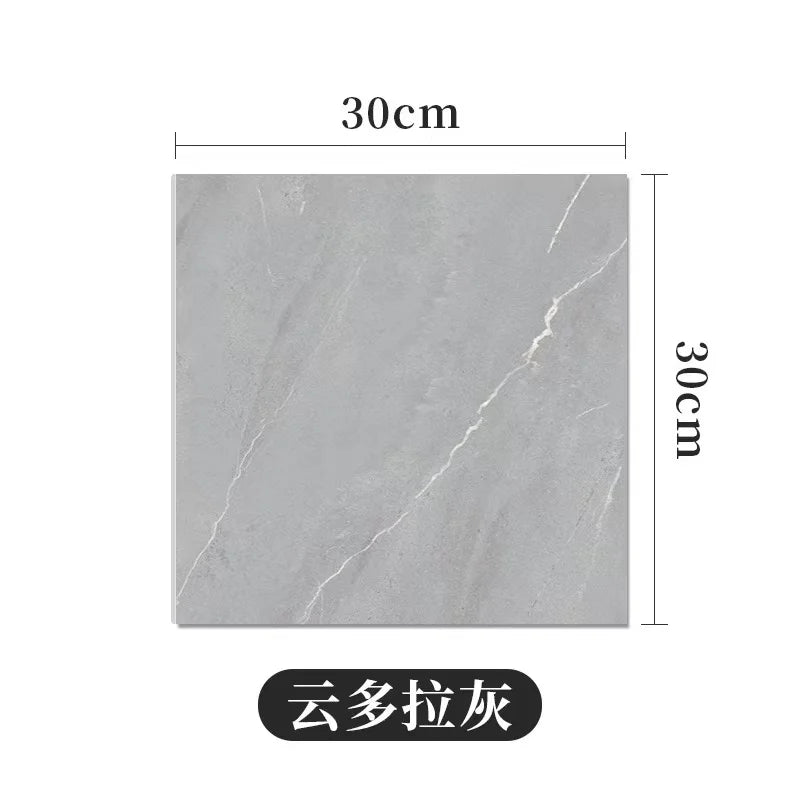 Simulated Thick Marble Tile Floor Sticker PVC Waterproof Wall Decor