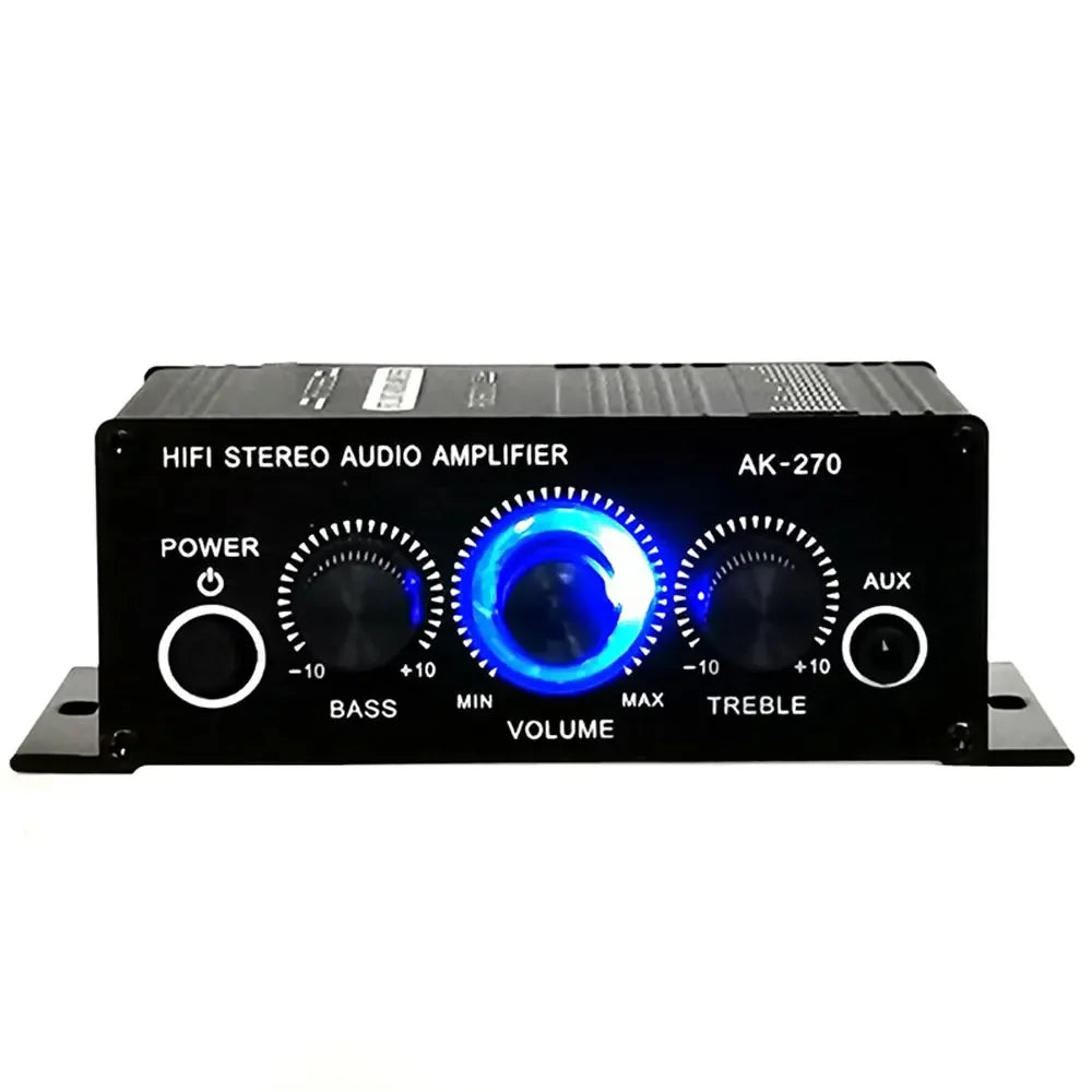Woopker AK270 2 Channel Digital Audio Amplifier 20W Per Channel Car Home Karaoke