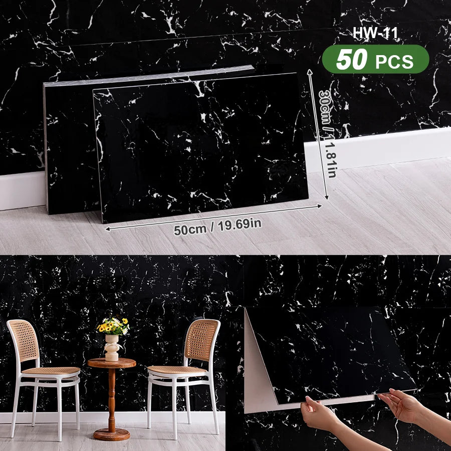 3D Self-Adhesive Peel And Stick Wall Tiles For Indoor Splashback