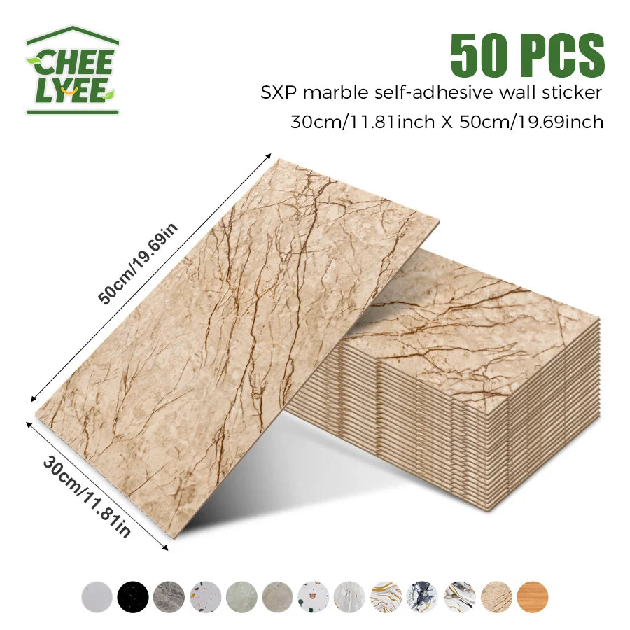 3D Self-Adhesive Peel And Stick Wall Tiles For Indoor Splashback