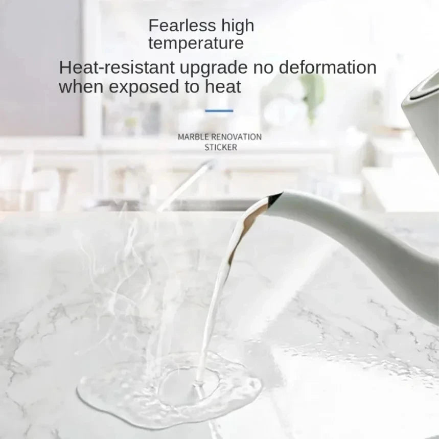 Marble Kitchen Self-Adhesive Waterproof Tile Sticker For Walls And Countertops