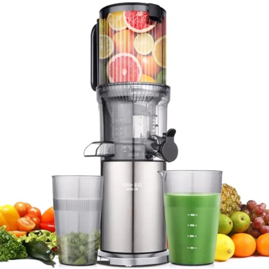 MDNG Cold Press Juicer With Large Feed Chute Stainless Steel