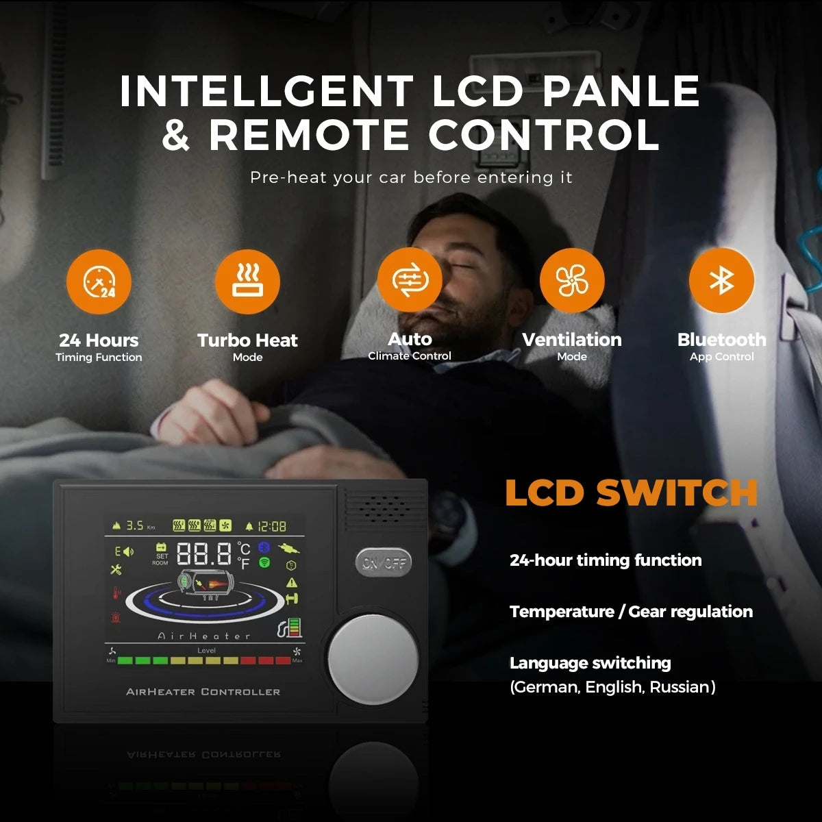 Sunster 8KW Diesel Air Heater All In One Bluetooth App