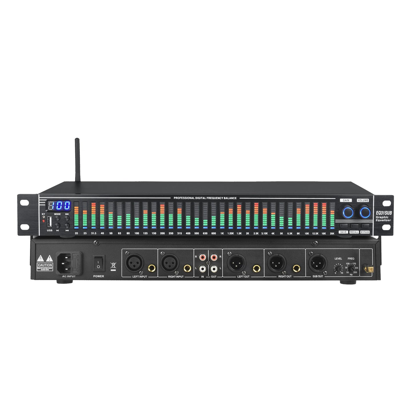 Choice EQ31SUB Digital Equalizer 31 Stage Tuner Professional