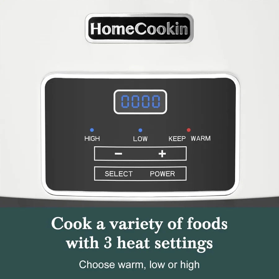 MDNG Programmable Slow Cooker With Timer For Family Dinners