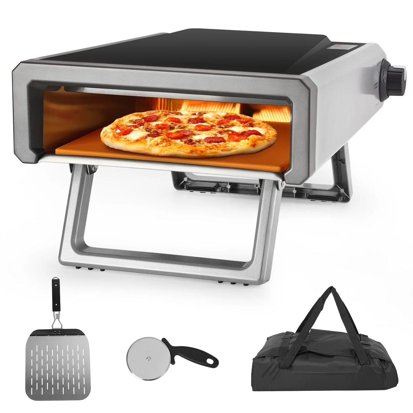 Adoolla Portable Gas Pizza Oven For Outdoor Backyard Camping