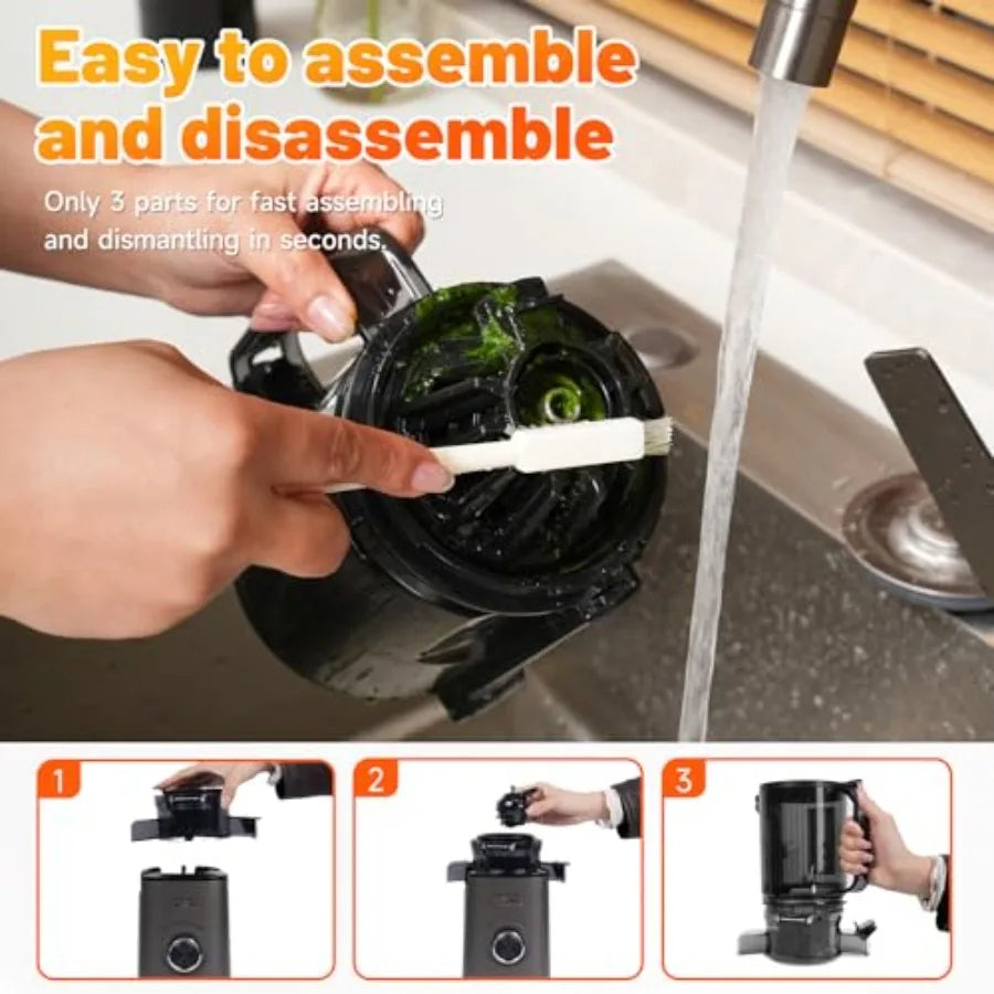 MDNG BPA Free Cold Press Slow Masticating Juicer