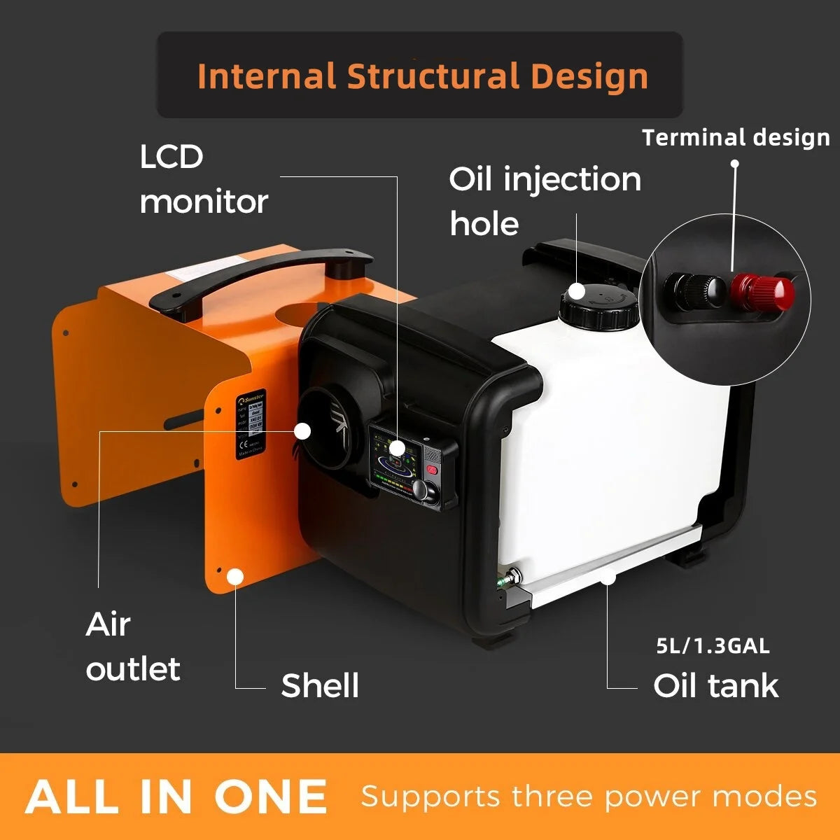 Sunster 8KW Diesel Air Heater All In One Bluetooth App
