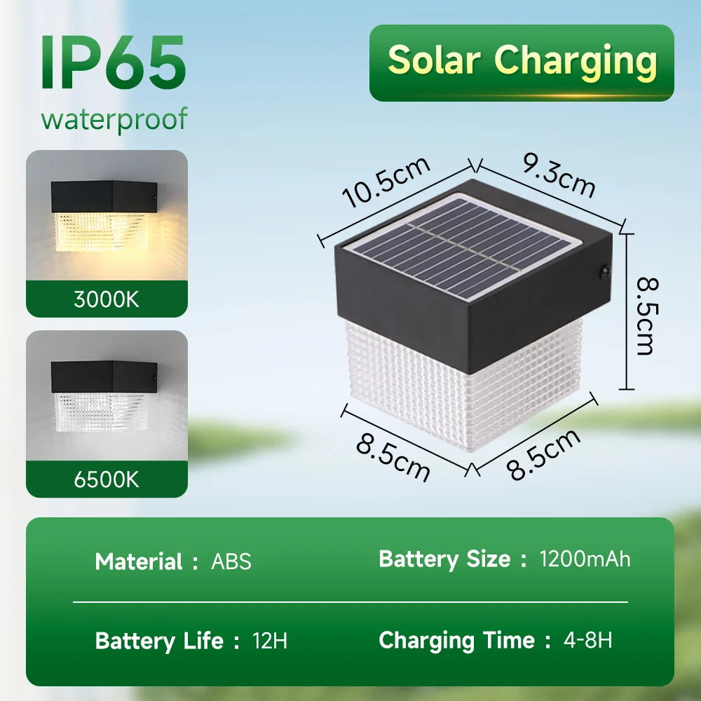 CHENBEN Solar Wall Light LED Courtyard Outdoor Garden Lamp Waterproof