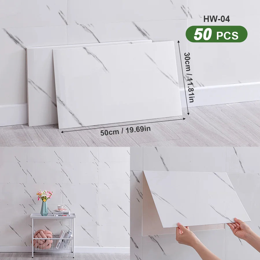3D Self-Adhesive Peel And Stick Wall Tiles For Indoor Splashback