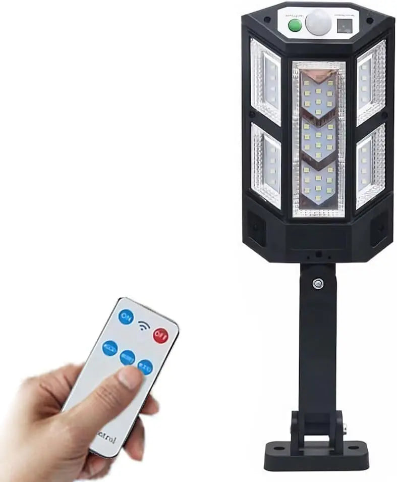 LED Solar Wall Light IP65 Waterproof With Remote For Gardens