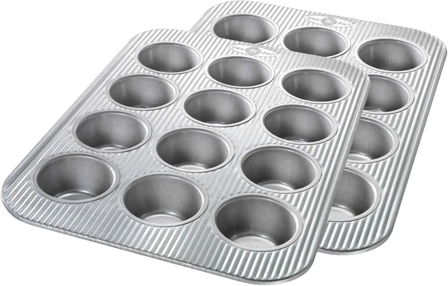 Muffin Pan 12-Well Set of 2 in Aluminized Steel Bakeware