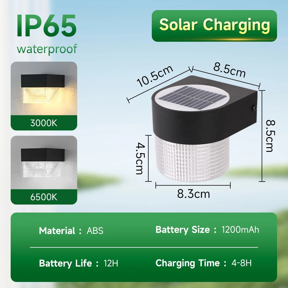 CHENBEN Solar Wall Light LED Courtyard Outdoor Garden Lamp Waterproof