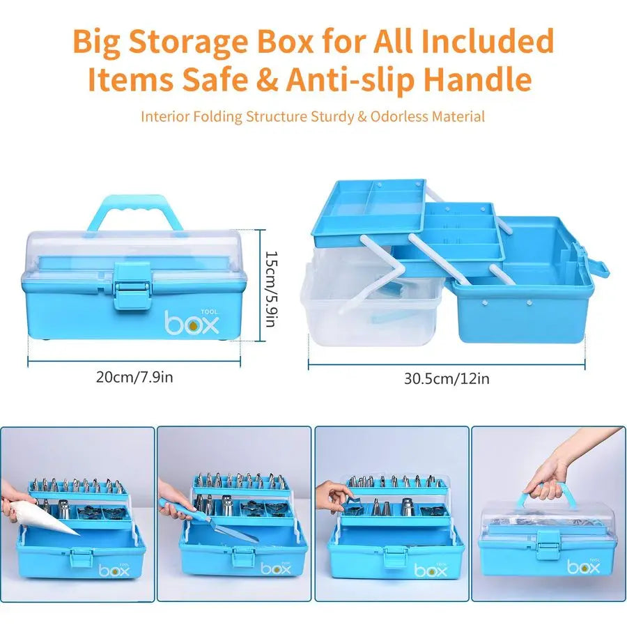 Complete 236-Piece Baking Tools Kit With Piping Bags And Tips