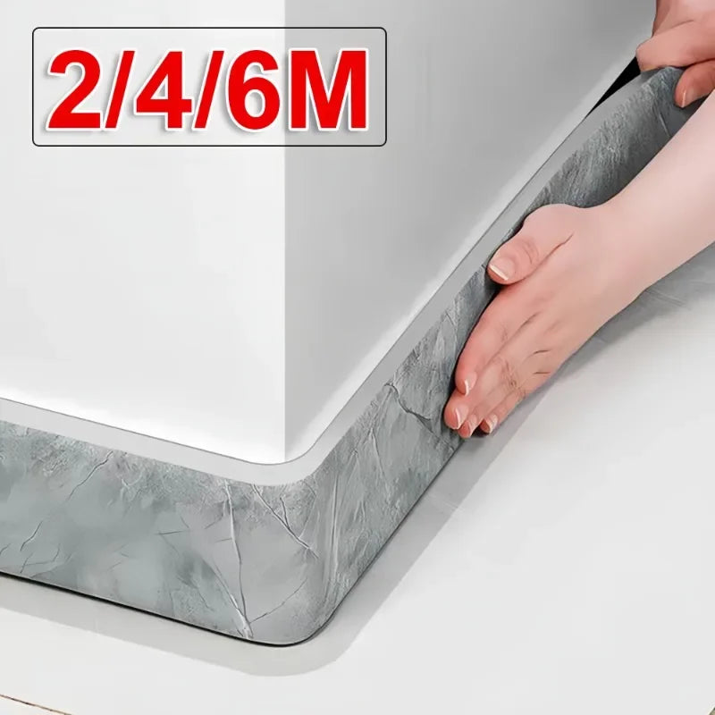 3D Waterproof Self Adhesive Wall Skirting Line Anti Collision Sticker