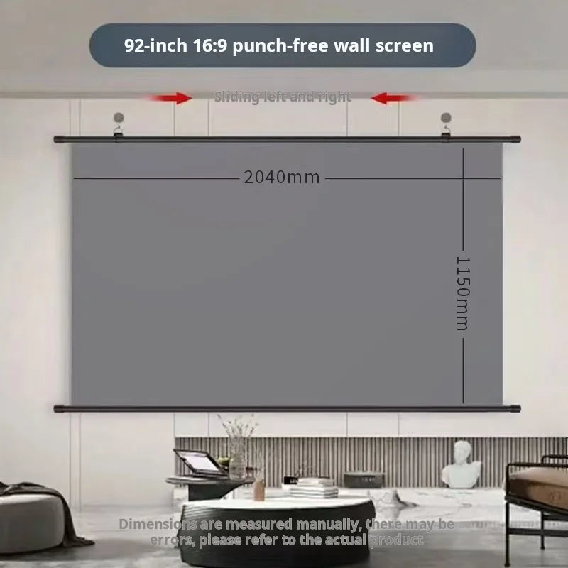 Xiaohui Anti Light Thick HD Projector Screen Wall Mount