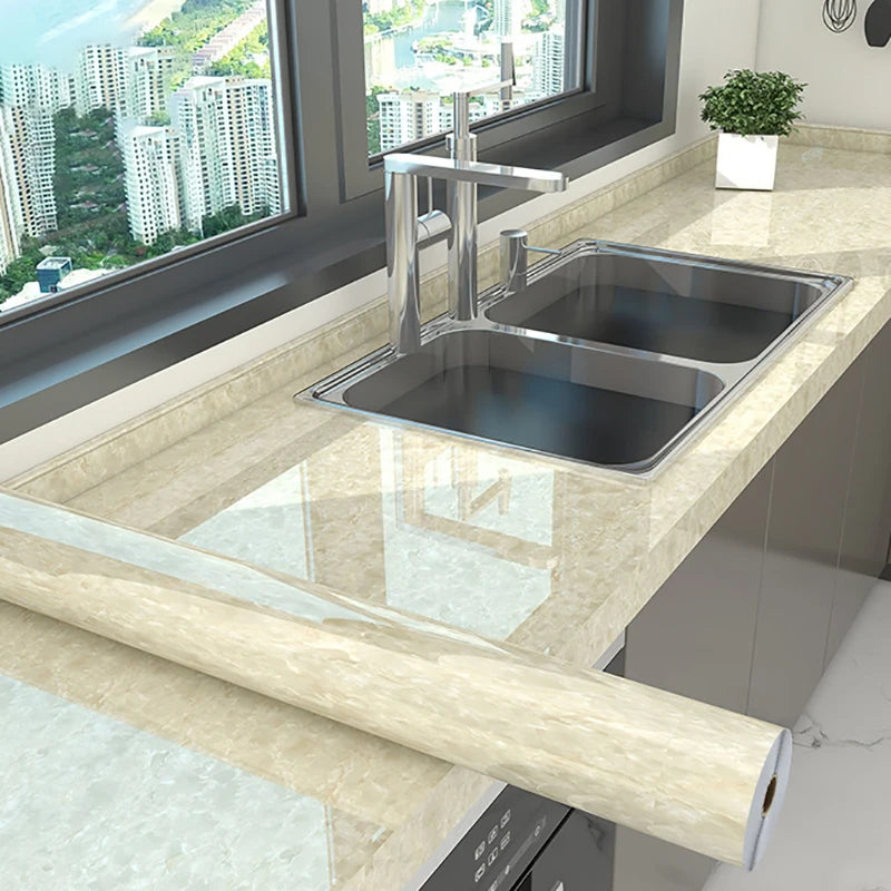 Marble Kitchen Self-Adhesive Waterproof Tile Sticker For Walls And Countertops