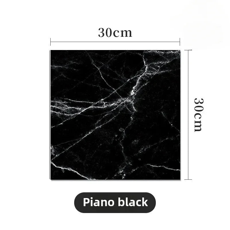 Simulated Thick Marble Tile Floor Sticker PVC Waterproof Wall Decor
