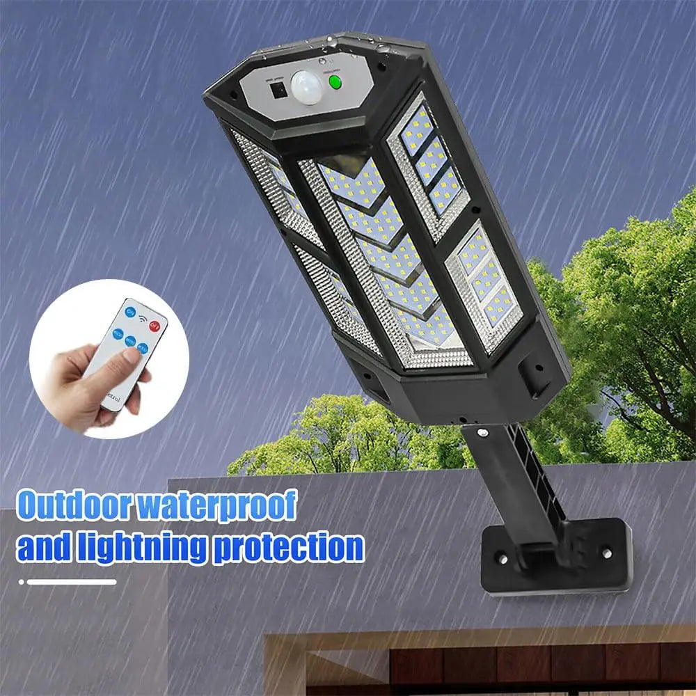 LED Solar Wall Light IP65 Waterproof With Remote For Gardens