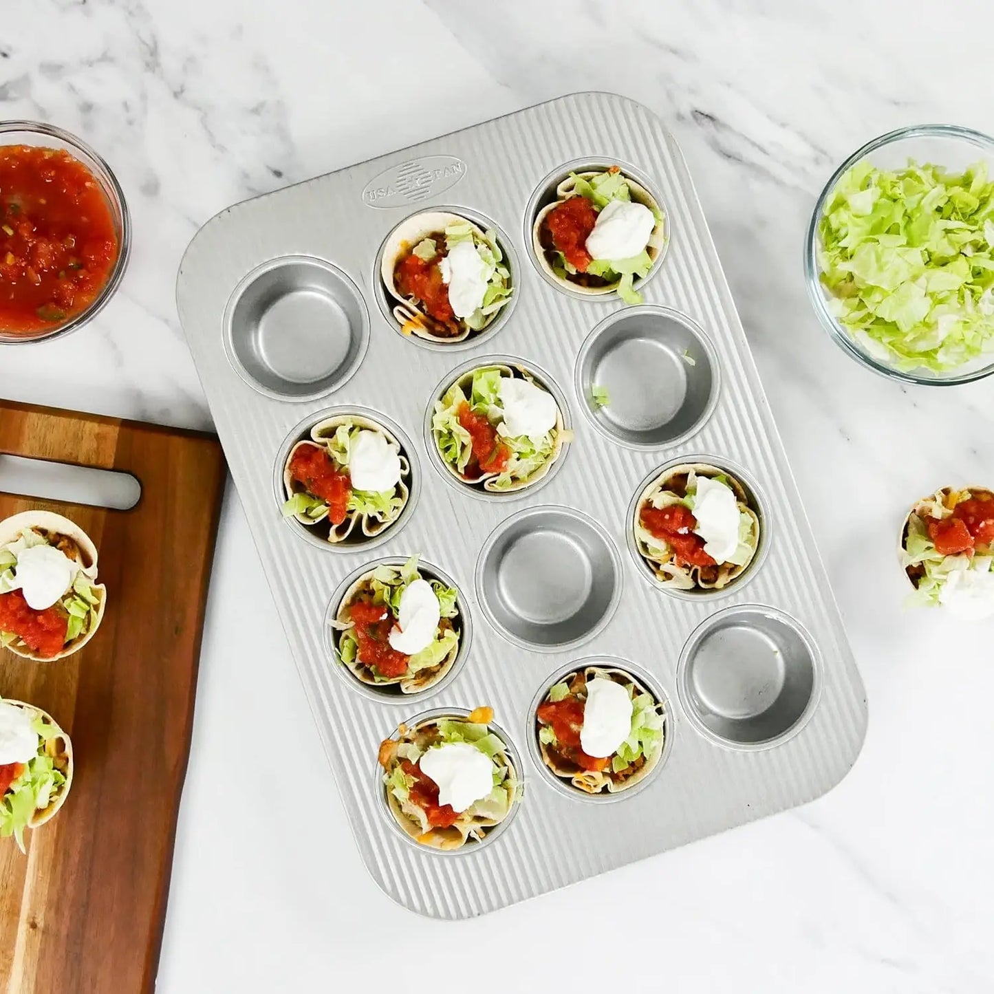 Muffin Pan 12-Well Set of 2 in Aluminized Steel Bakeware