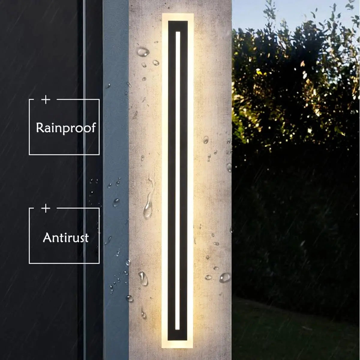 Modern LED Wall Sconce Lamp IP67 Waterproof