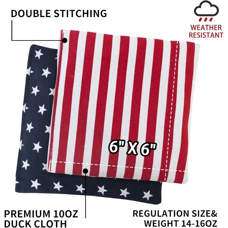 Wood Cornhole Boards Set Indoor Outdoor Yard Games Carry Case