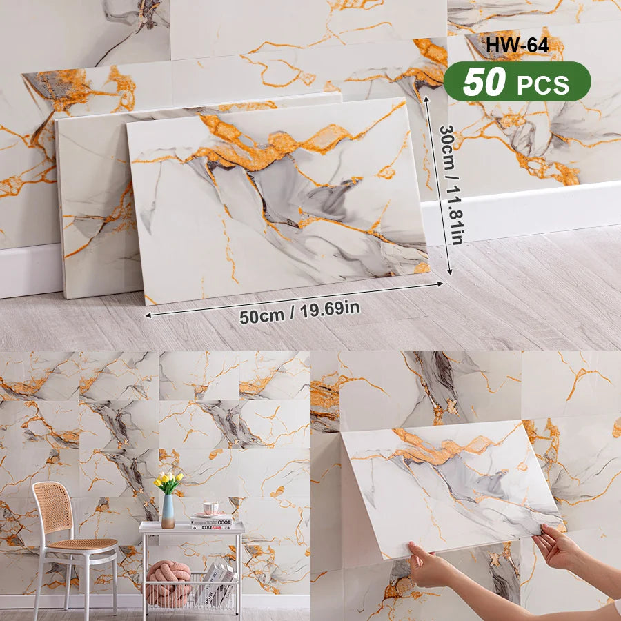 3D Self-Adhesive Peel And Stick Wall Tiles For Indoor Splashback