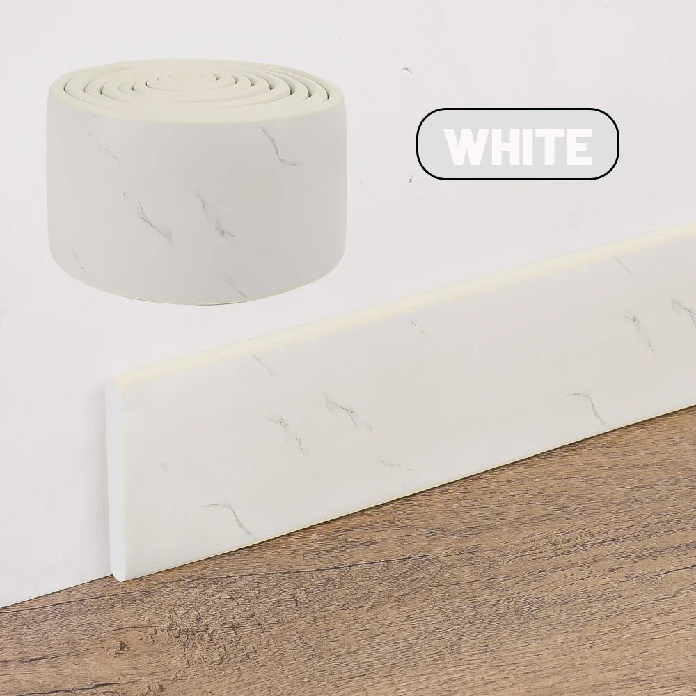 3D Waterproof Self Adhesive Wall Skirting Line Anti Collision Sticker