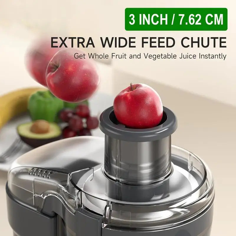 HAOYUNMA Powerful Juicer Machine 500W Wide Chute Centrifugal
