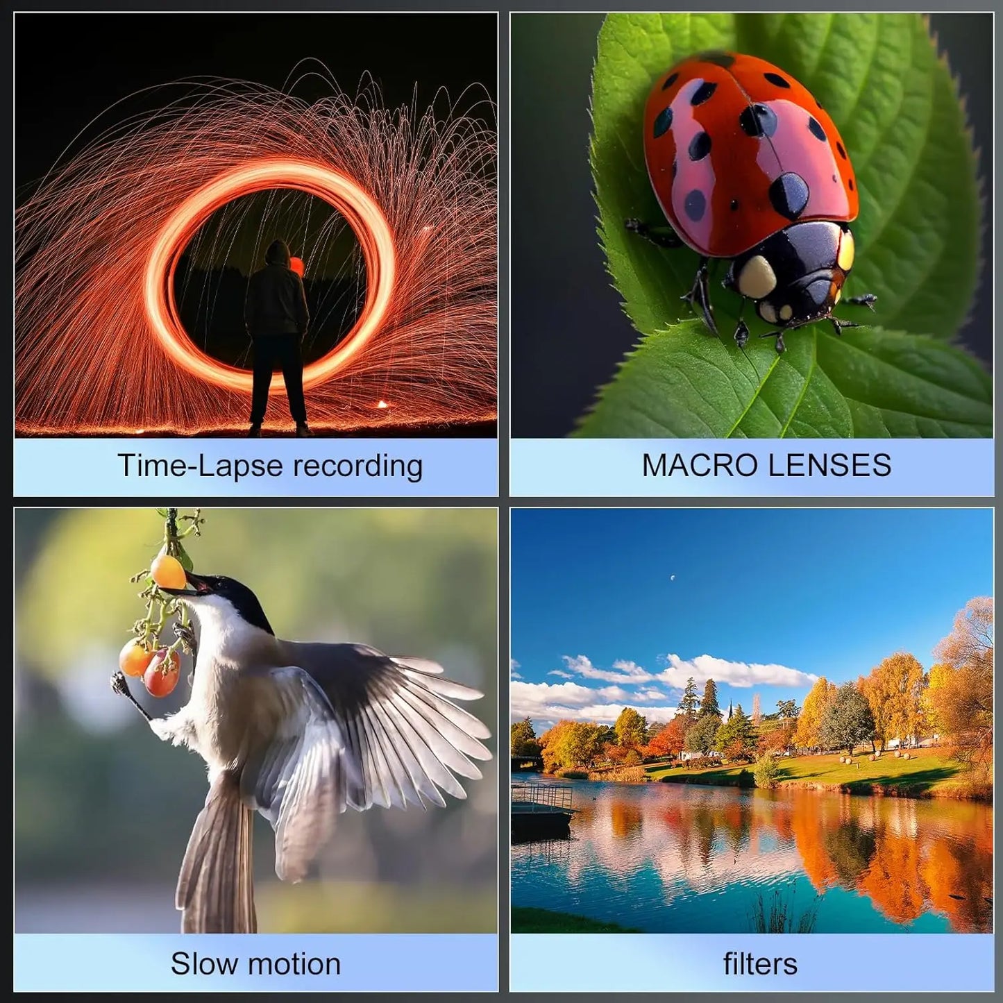 NBD 4K Digital Camera for Photography and Travel Macro Lens