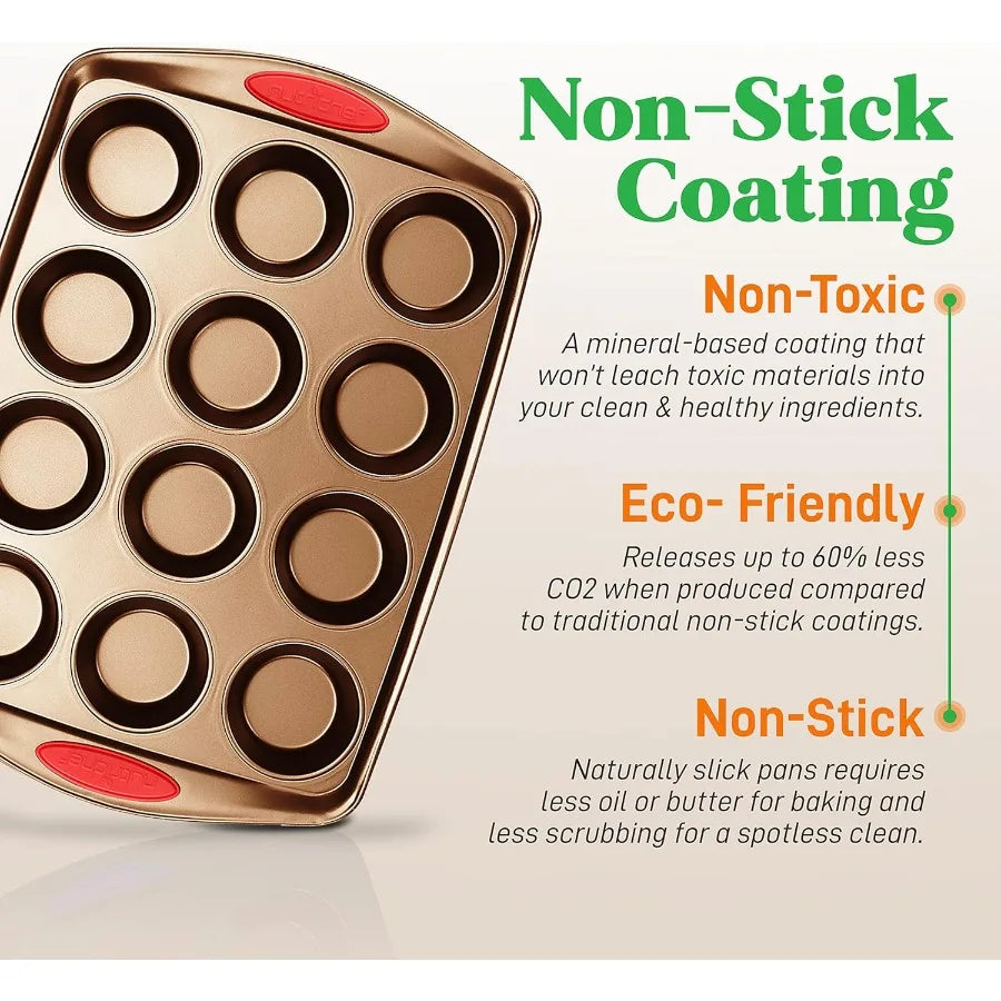 Hign-concerned Nonstick Bakeware Set With Loaf And Muffin Pans