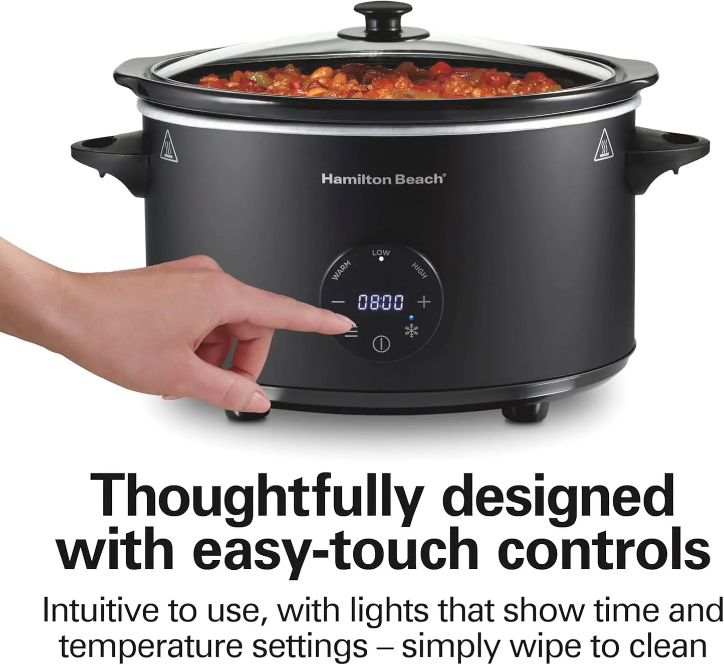 XMSJ Programmable Slow Cooker With Defrost Function And Countdown Timer