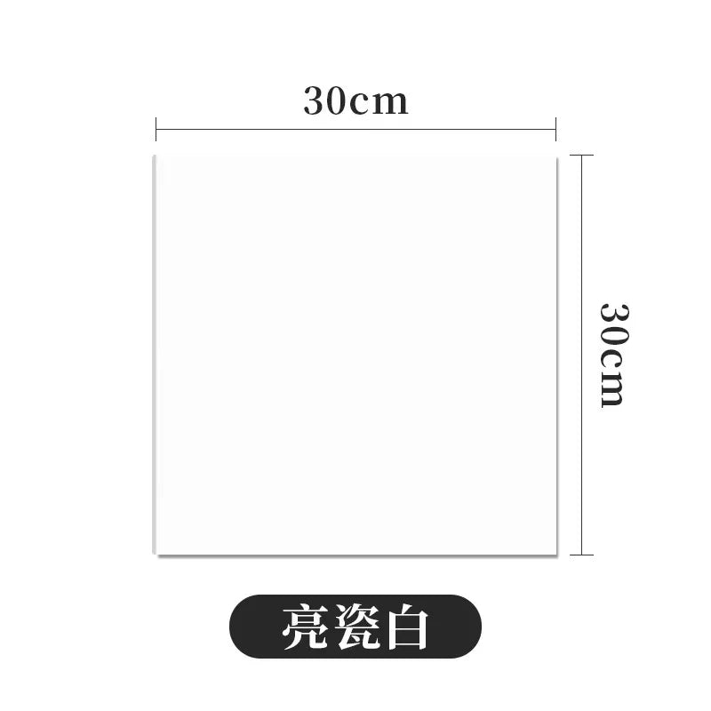 Simulated Thick Marble Tile Floor Sticker PVC Waterproof Wall Decor