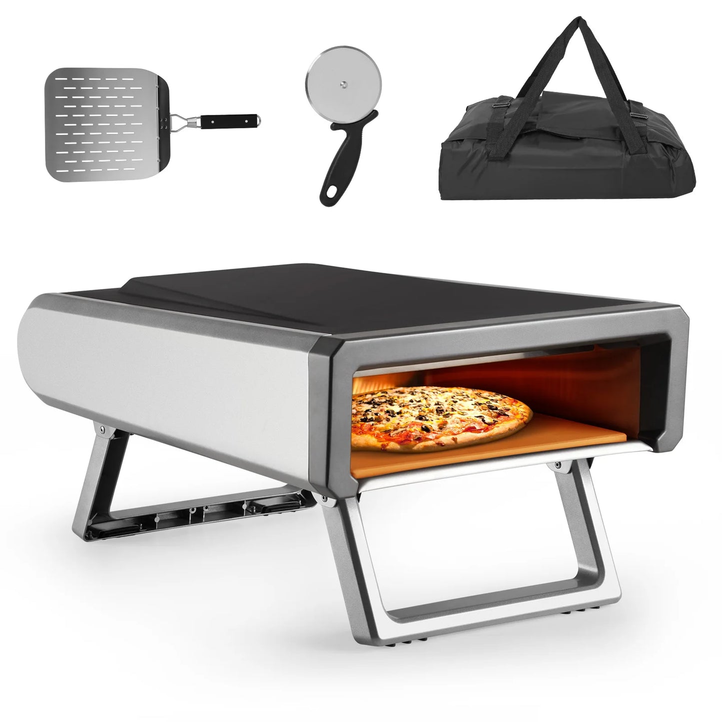 Adoolla Portable Gas Pizza Oven For Outdoor Backyard Camping
