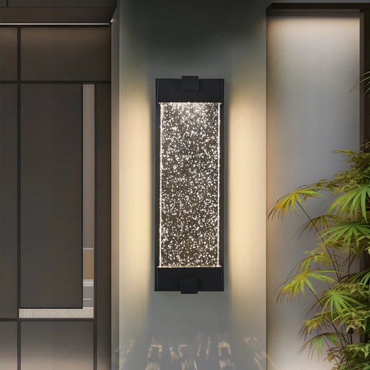 FAISHILAN Aluminium LED Outdoor Wall Light Bubble Glass Sconce