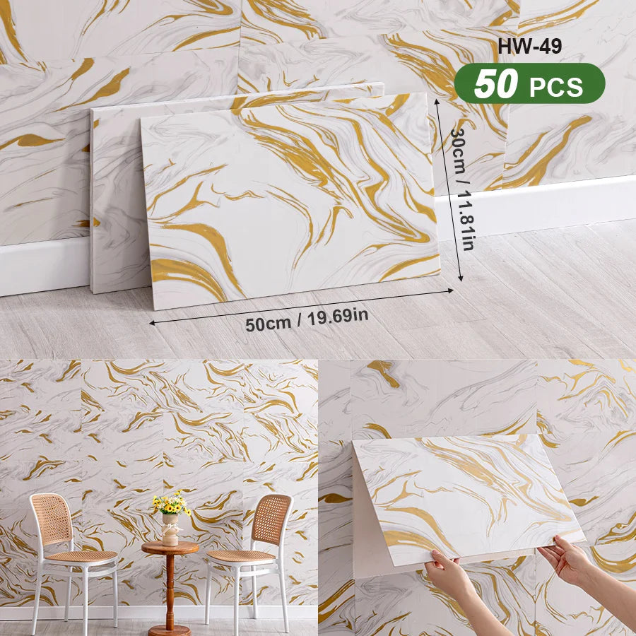 3D Self-Adhesive Peel And Stick Wall Tiles For Indoor Splashback