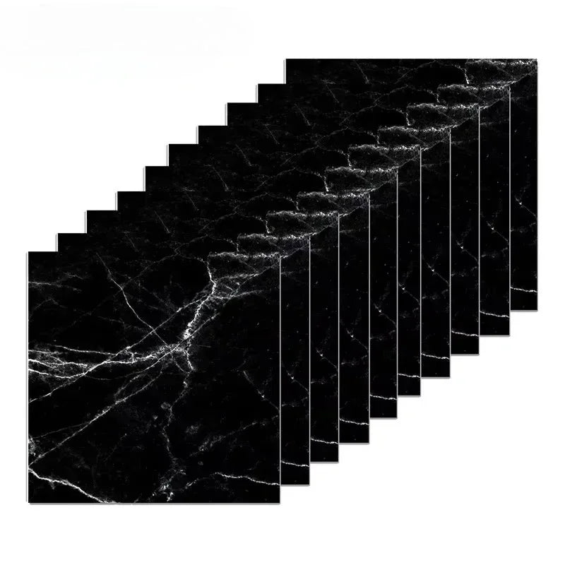 Imitation Marble 3D Ceramic Tile Self Adhesive Waterproof Wall Sticker