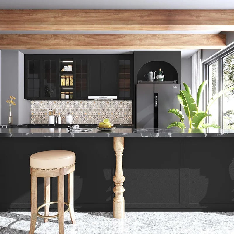 Removable Self-Adhesive Vinyl Wallpaper for Cabinets and Walls Waterproof